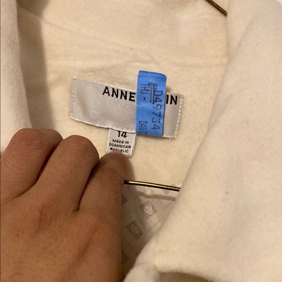 Anne Klein Cream Women's Coat - Picture 3 of 6